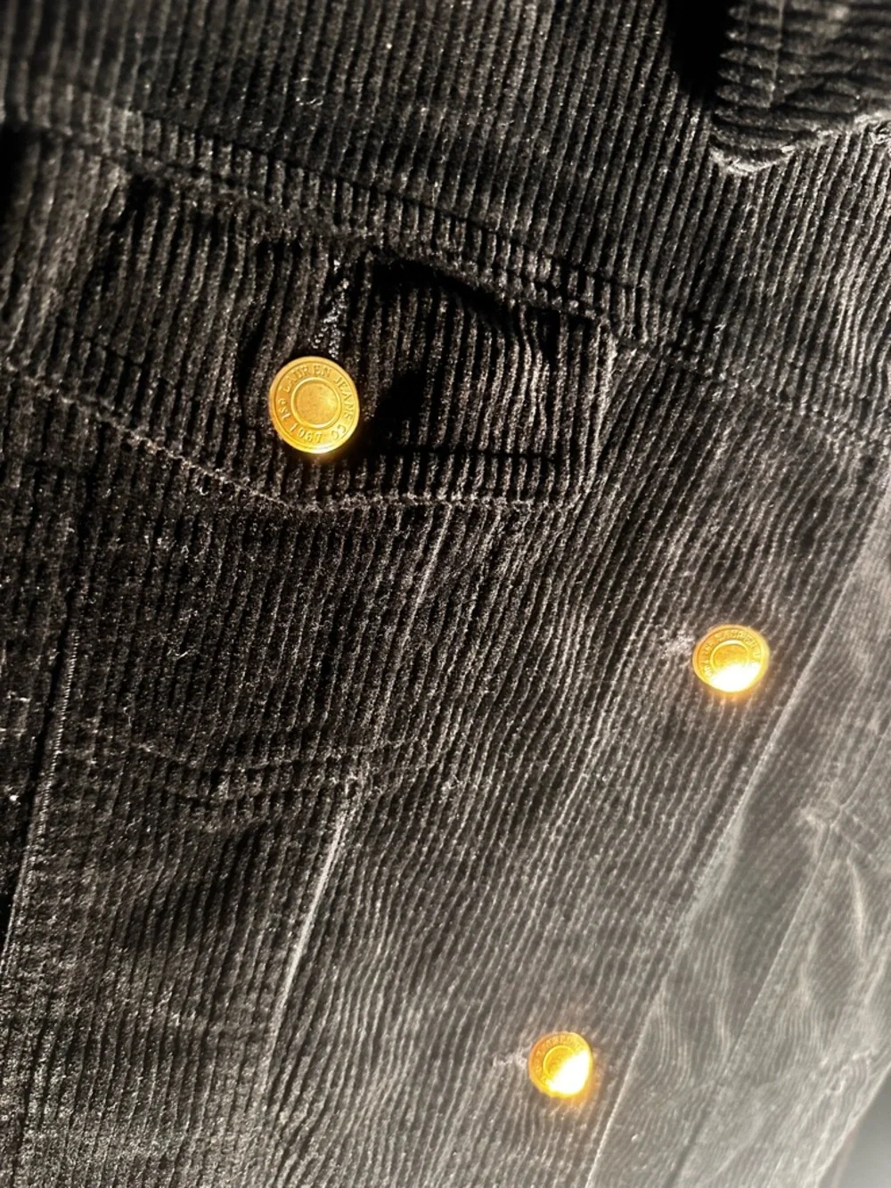 LAUREN JEANS CO. RALPH LAUREN CORDUROY JEAN JACKET WOMENS SIZE LARGE - Picture 3 of 6